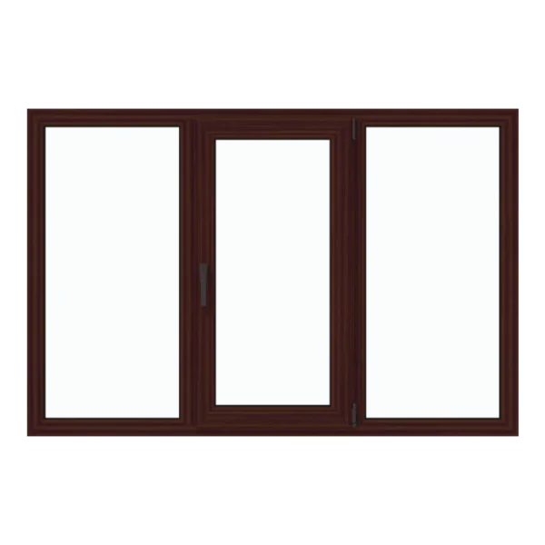 Fereastră living 2400/1200, Veka Softline 76 MD, 44 mm, Roto, Mooreiche